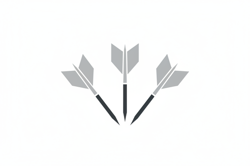 make it 3 darts in a fan